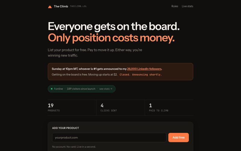 The Climb — everyone gets on the board — screenshot
