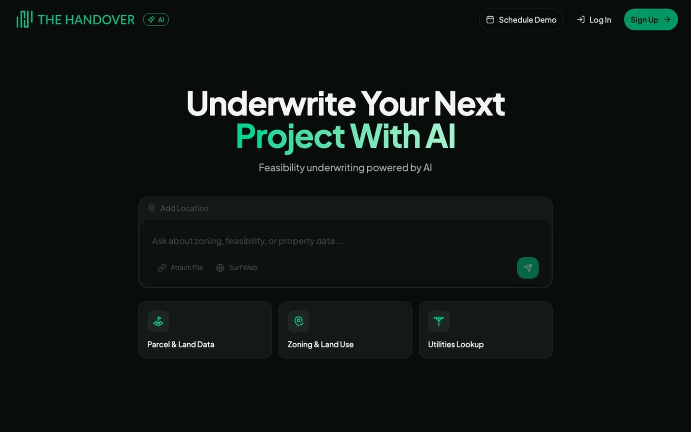AI tool for Construction, Architects, Builders & Developers | THE HANDOVER AI — screenshot