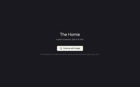 The Homie — screenshot