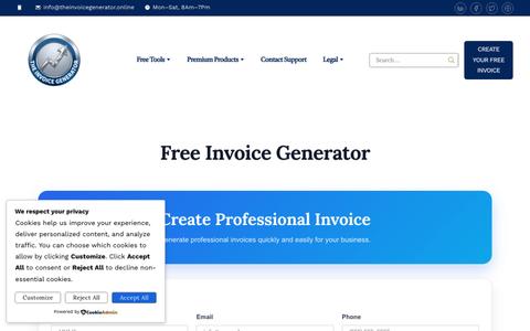 Free Invoice Generator - The Invoice Generator — screenshot