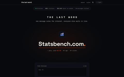 THE LAST WORD — screenshot