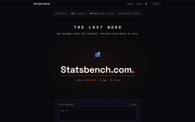 THE LAST WORD — screenshot