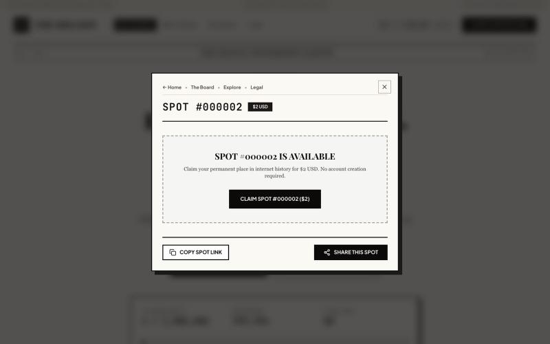Spot #2 — Available | THE MILLION — screenshot