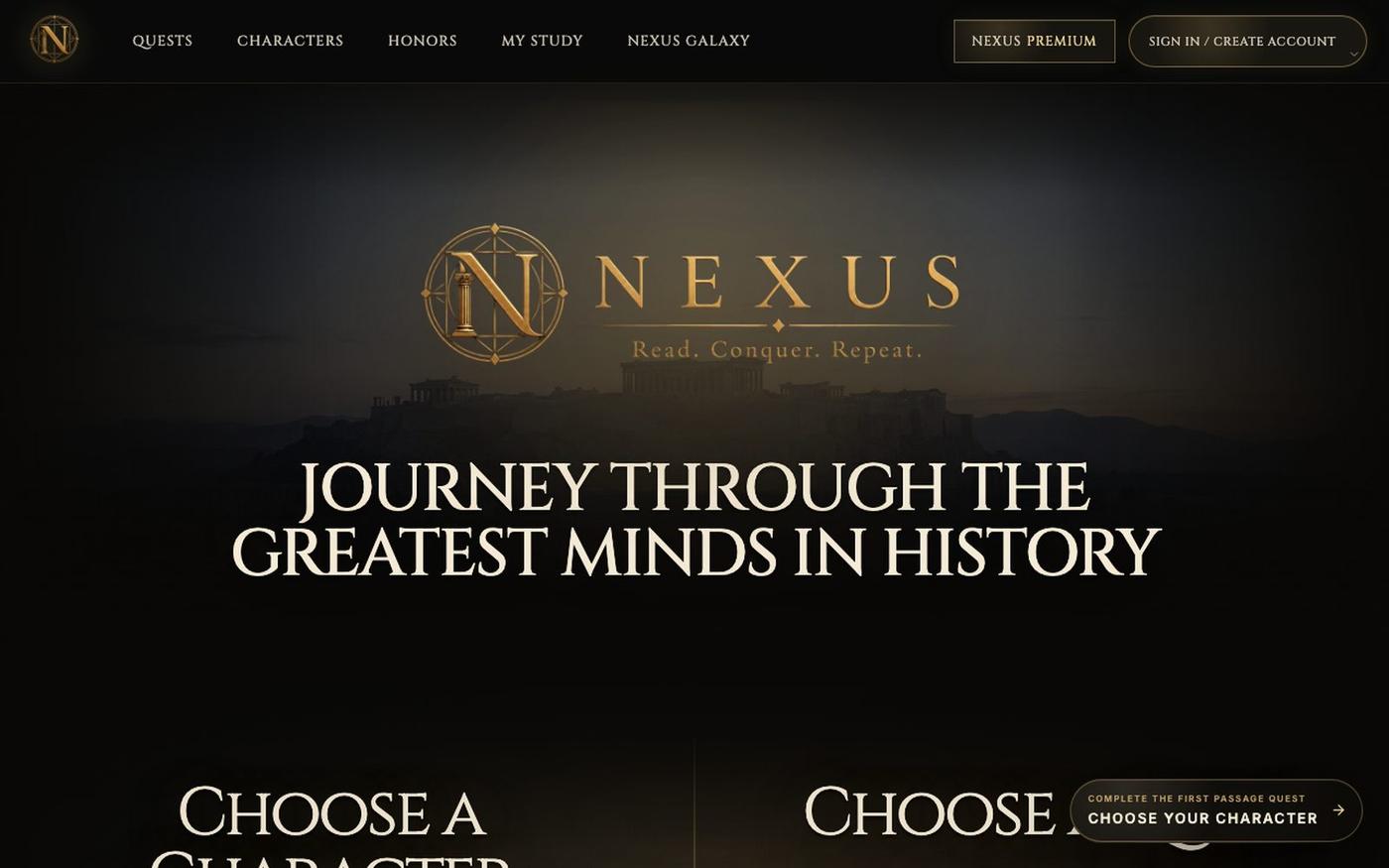 The Nexus Archive | Quests Through the Great Works — screenshot