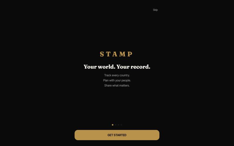 STAMP — Your world. Your record. — screenshot