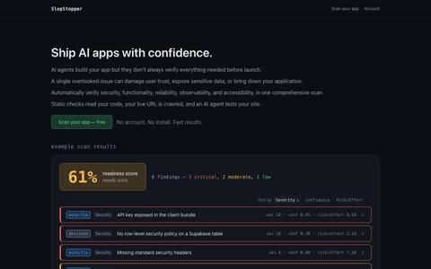 SlopStopper — screenshot