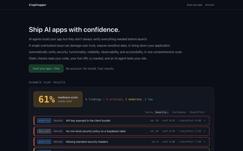 SlopStopper — screenshot