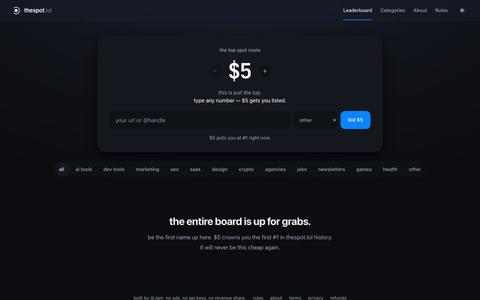 thespot.lol — rank is the money — screenshot