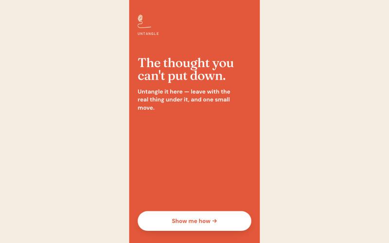 Untangle — Untangle your thoughts — screenshot
