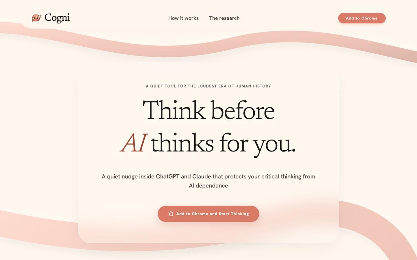 Cogni — The Thinking Companion — screenshot