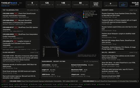 Threatwake — Morning Threat Intelligence — screenshot