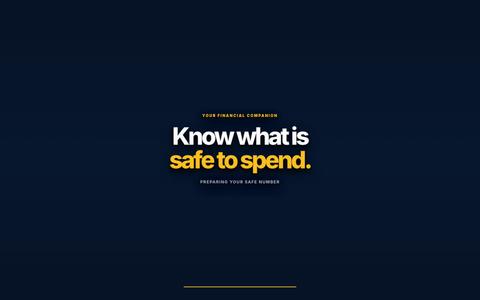 ThriVelo | Know What Is Safe To Spend Today — screenshot