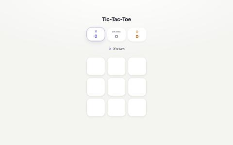 Tic-Tac-Toe — screenshot