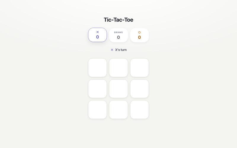 Tic-Tac-Toe — screenshot