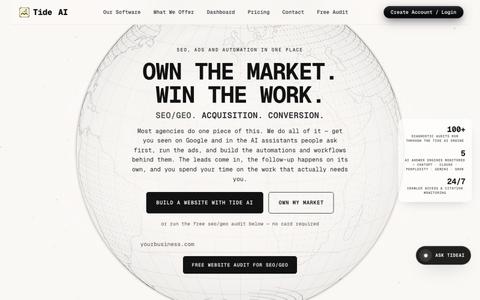 Tide AI Advisory | Managed SEO, GEO & AI Marketing — screenshot