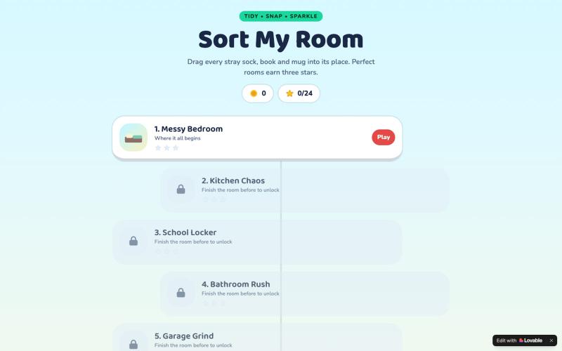 Sort My Room — Tidy-Up Puzzle Game — screenshot