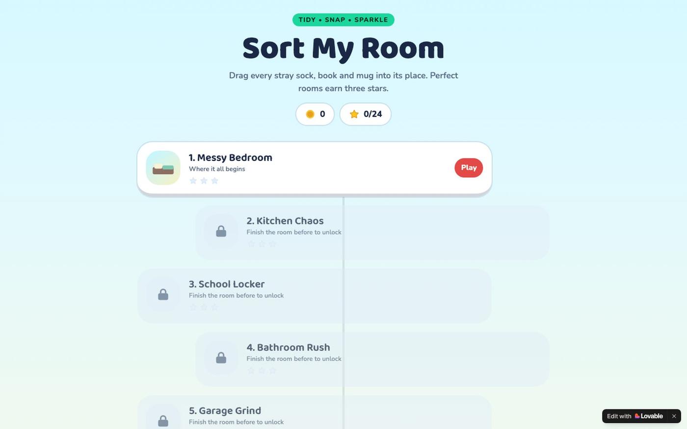 Sort My Room — Tidy-Up Puzzle Game — screenshot
