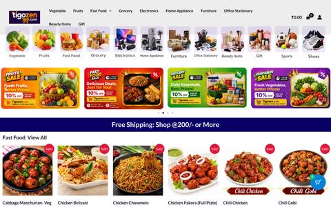 Tigozen: Rajkanika's Online Super Market — screenshot