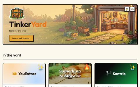 TinkerYard - Tools for the Web — screenshot