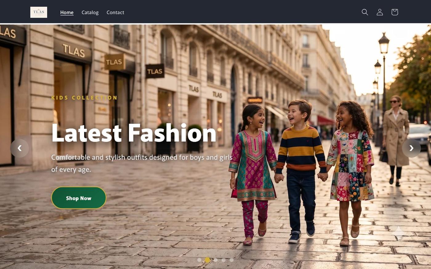 fashion store — screenshot