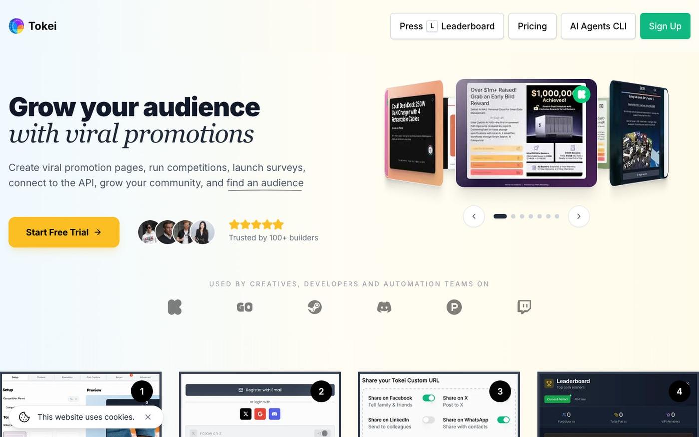 Multi-Channel Marketing to Grow your Audience | Tokei — screenshot