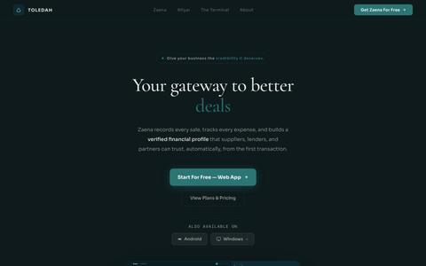 Zaena — Your Business, Provable. — screenshot