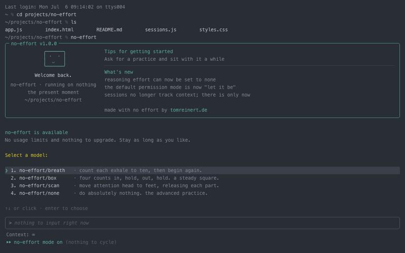 no-effort — screenshot