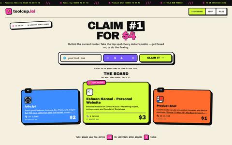 toolcup.lol — The Paid Tool Board — screenshot
