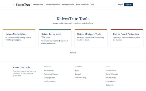 KairosTrue Tools — screenshot