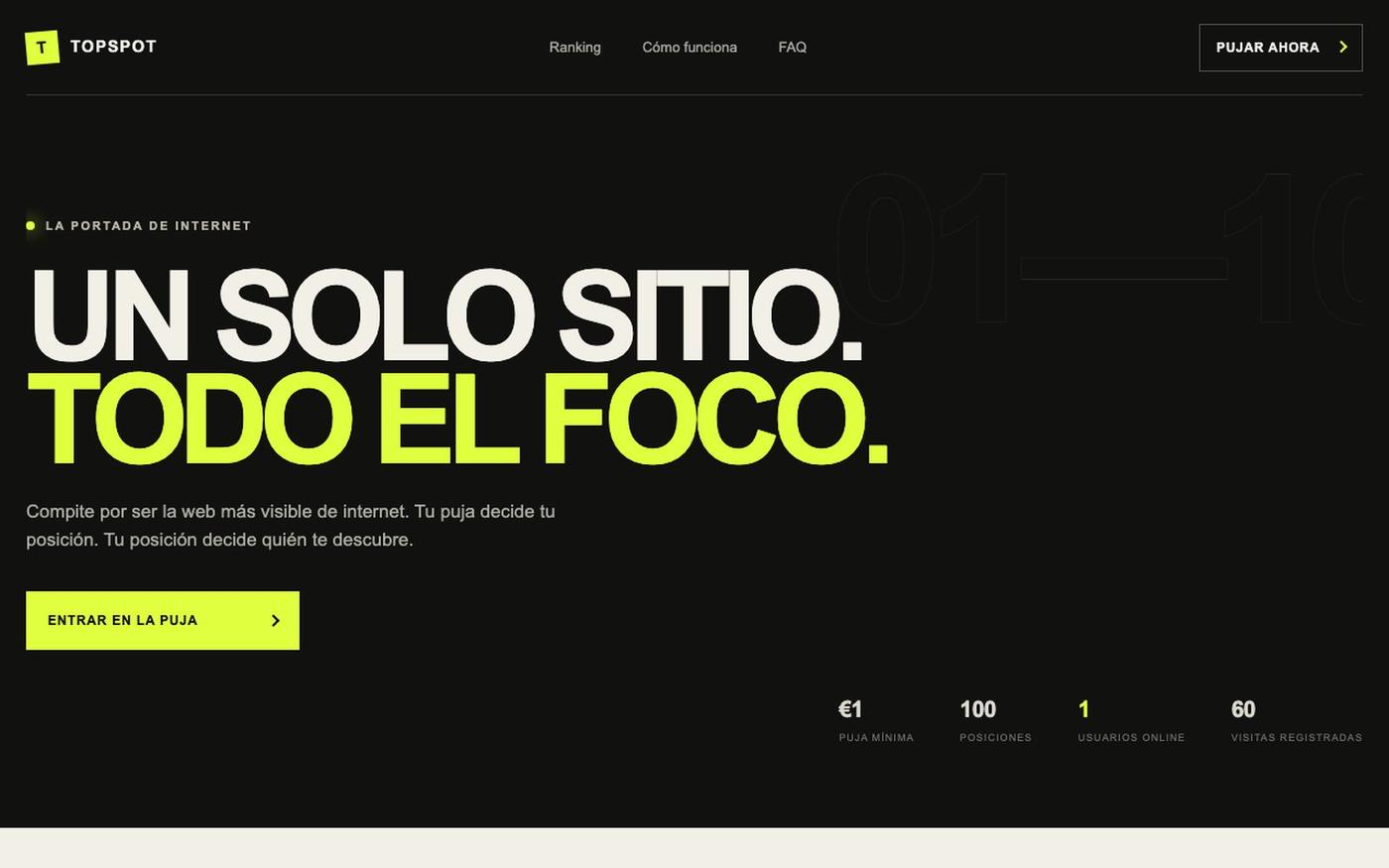 TopSpot — La portada de internet — screenshot