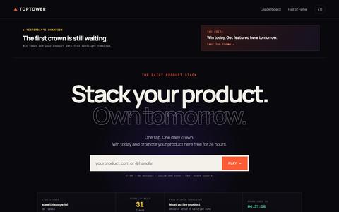 TopTower — Stack your product to #1 — screenshot