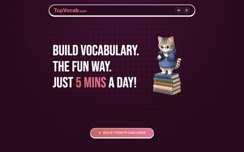 TopVocab — daily word game — screenshot