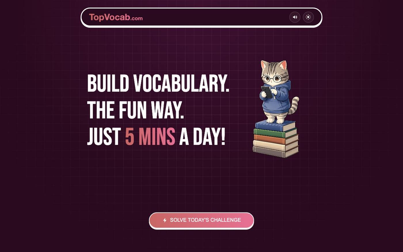 TopVocab — daily word game — screenshot