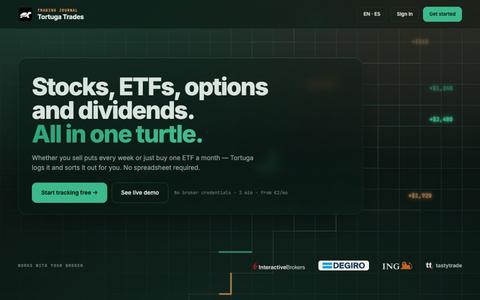 Tortuga Trades — Tu cartera y tus operaciones, en español — screenshot