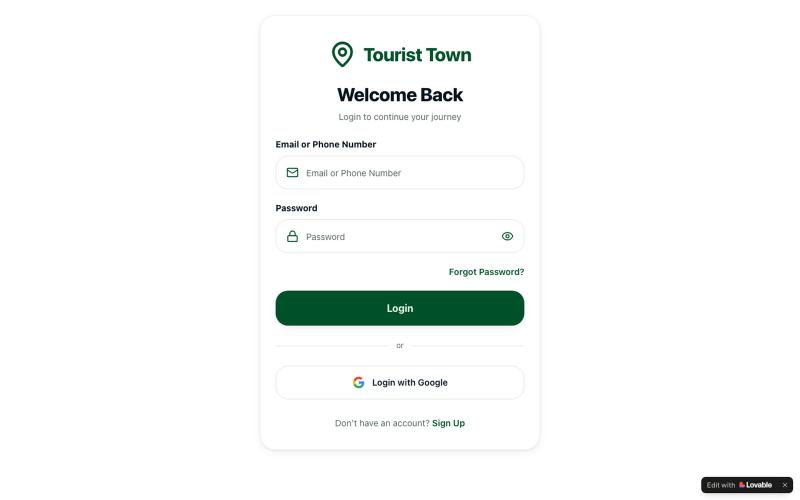 Tourist Town — Book hotels, flights, places & more — screenshot