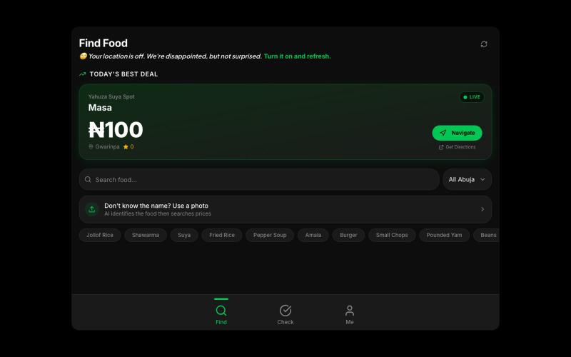 CheKing — Never Overpay For Food Again — screenshot