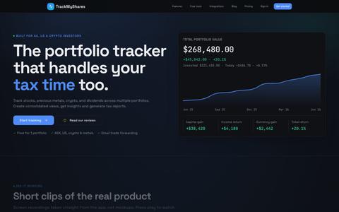 Track My Shares | Portfolio Tracker — screenshot