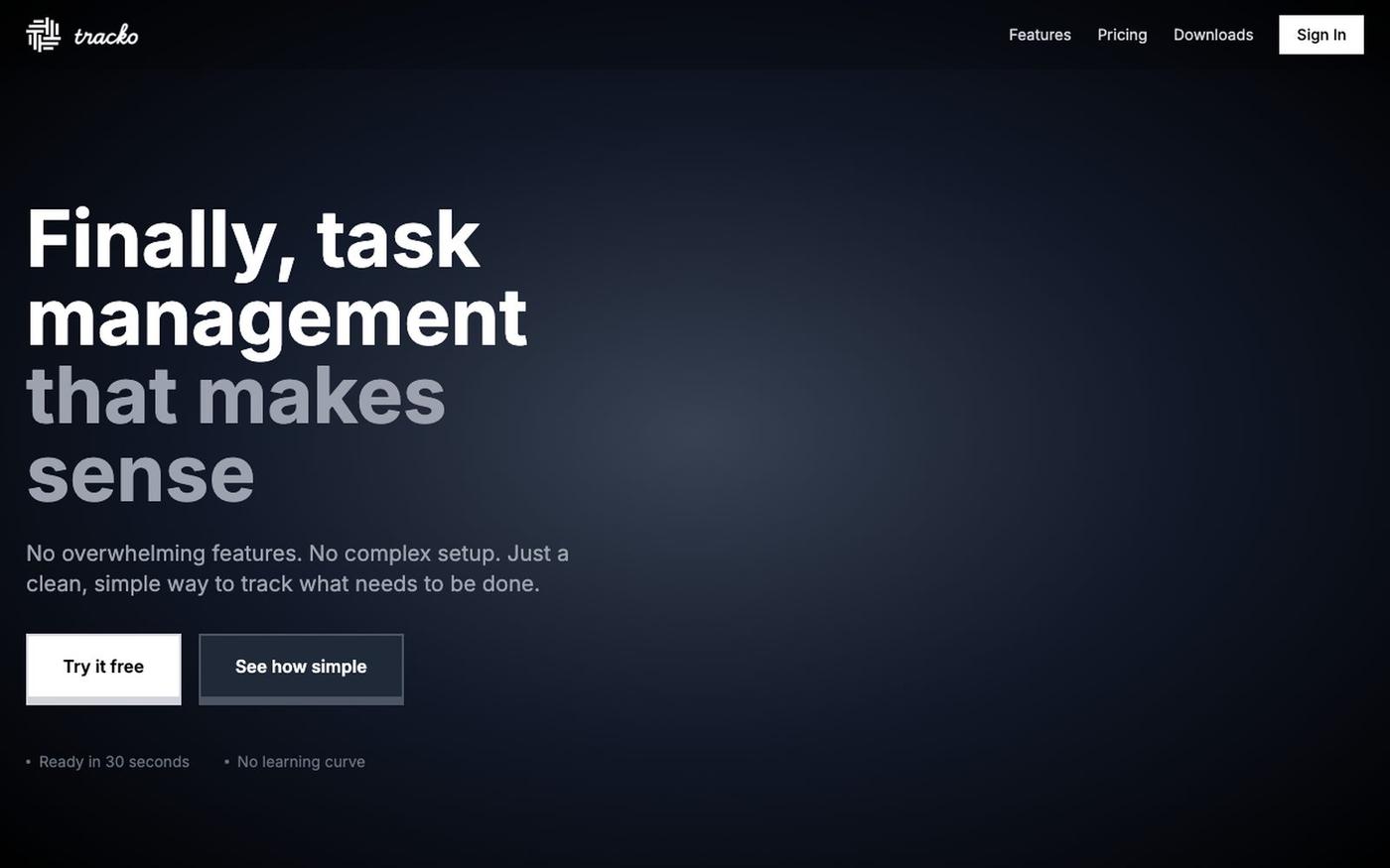 Tracko - Task management made simple — screenshot