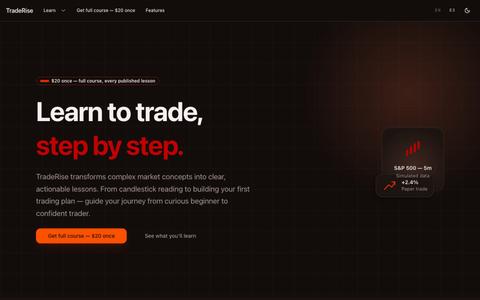 TradeRise — screenshot