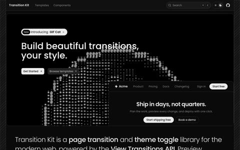 Transition Kit | Page/Theme Transition Templates — screenshot