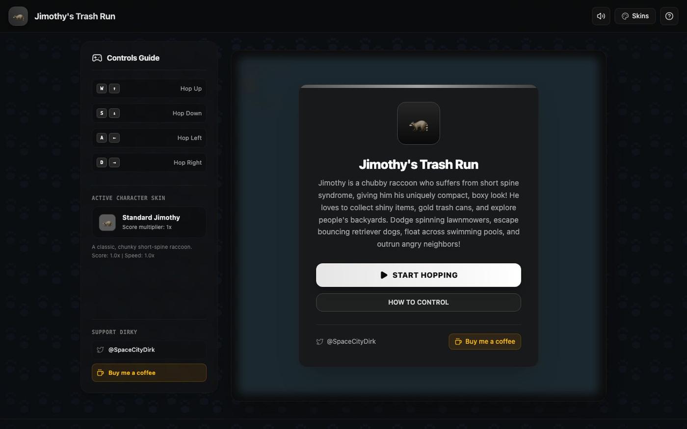 Jimothy's Trash Run — screenshot