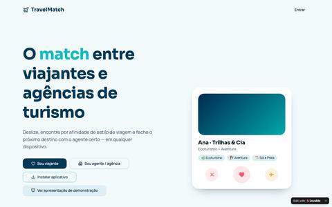 TravelMatch — O match entre viajantes e agências de turismo — screenshot