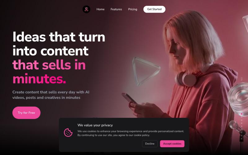 TrendYuu – AI Content Creation for Entrepreneurs & Business Growth — screenshot