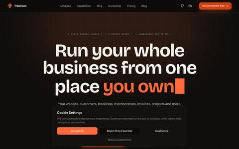 TribeNest, the operating system for solo businesses | TribeNest — screenshot