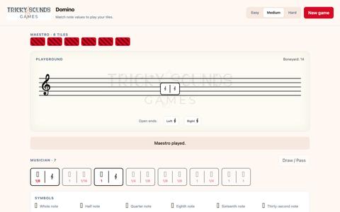 Tricky Sounds Domino — screenshot