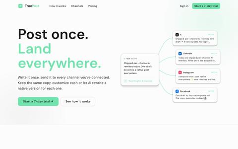 truepost — screenshot
