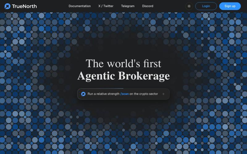 TrueNorth | The World's First Agentic Brokerage — screenshot