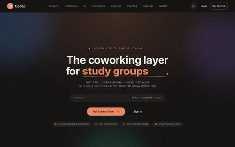 Collab — Run your coursework without the spreadsheet — screenshot