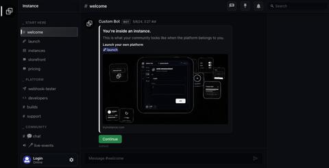 Instance — screenshot