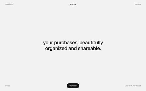 Maze — screenshot